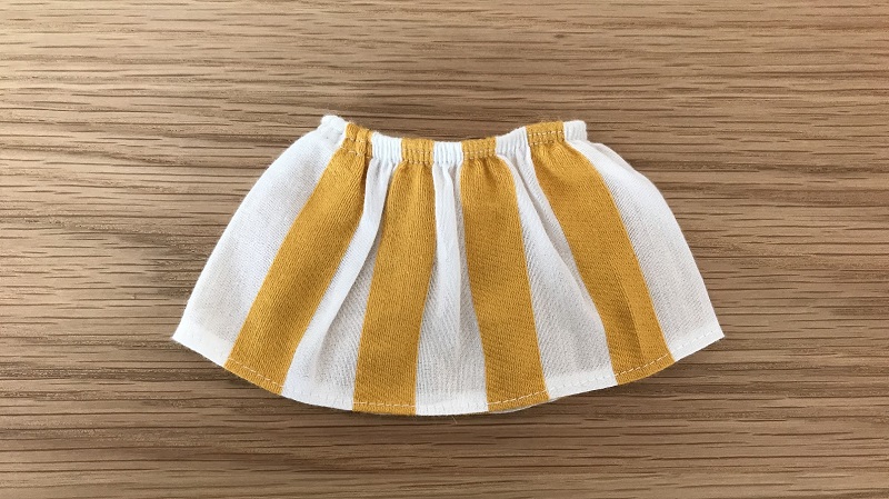 メルちゃん【簡単なギャザースカート】無料型紙と作り方を紹介 