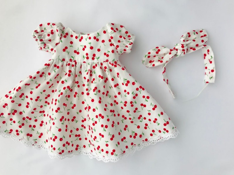 メルちゃん パフスリーブドレス 作り方と無料型紙 メルちゃんhandmade Net